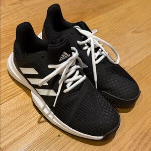 Adidas women’s Tennis Black and White Sneakers